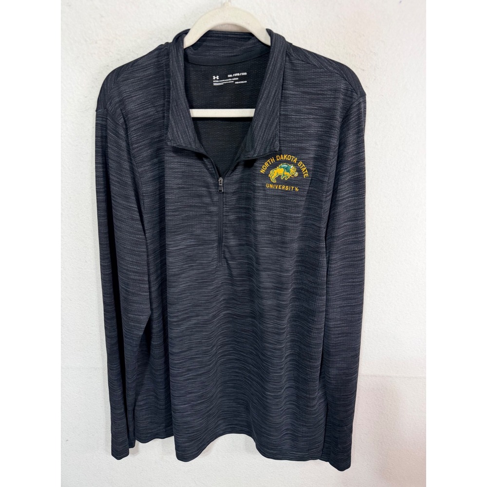 Under Armour UA Pullover NDSU Bison NCAA 1/4 Zip Men's 3XL Black Football